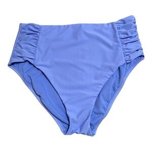 Bar III Berry Peri High Waist Bikini Bottom L